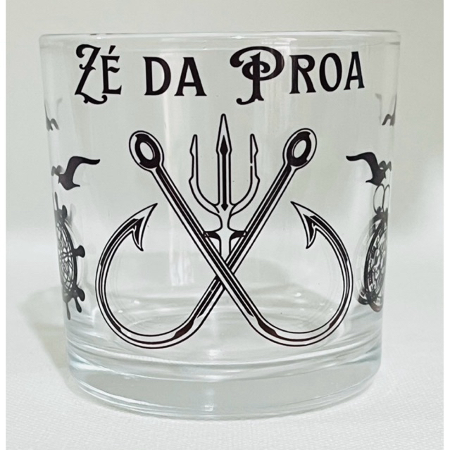 COPO DE WHISKY RUM E BEBIDAS ZÉ DA PROA - UMBANDA SALVE A MARUJADA