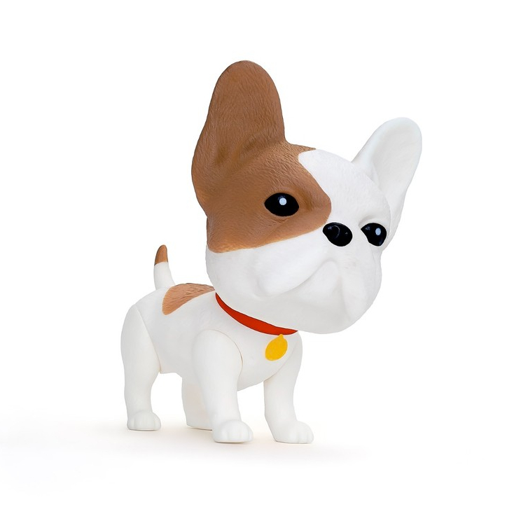 Brinquedo Cachorrinho Buldogue Eddie Super Realista Em Vinil Macio - Puff Toys em Oferta na Shopee