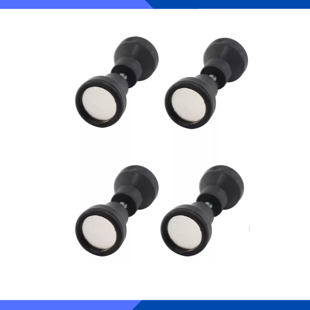 4 Puxador Duplo Box Acrílico Preto – Ideal para Portas, Abrigo de Pia e Banheiro em Oferta na Shopee