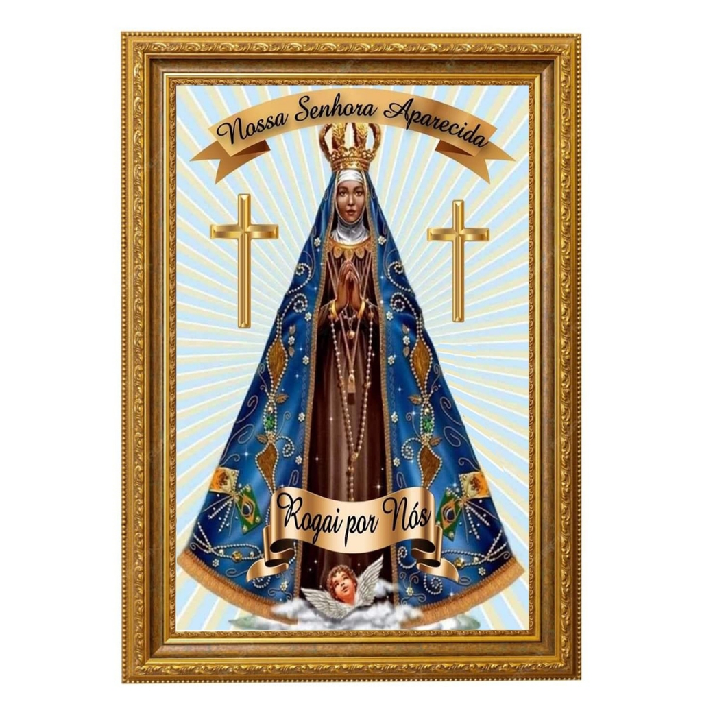 Quadro Decorativo 30x40CM Nossa Senhora Aparecida "NÃO TEM MOLDURA" imagem impressa decoração quadro