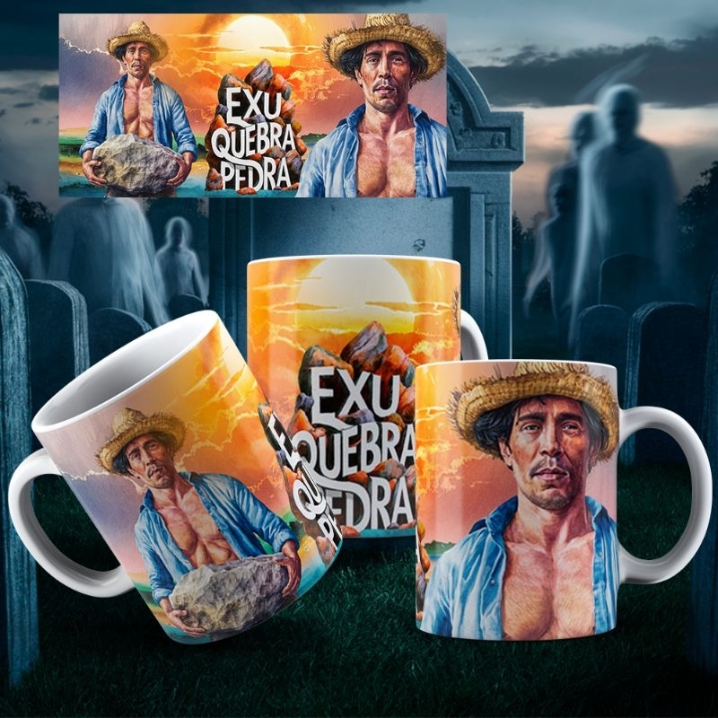 caneca personalizada Exu , candomblé,Umbanda,Exu Tranca Rua, Marabô, Mirim, Mangueira