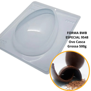 1~4 Forma BWB Com Silicone (3 partes) Para Chocolate Cód. 9548 - Ovo Casca Grossa 500g. Páscoa em Oferta na Shopee