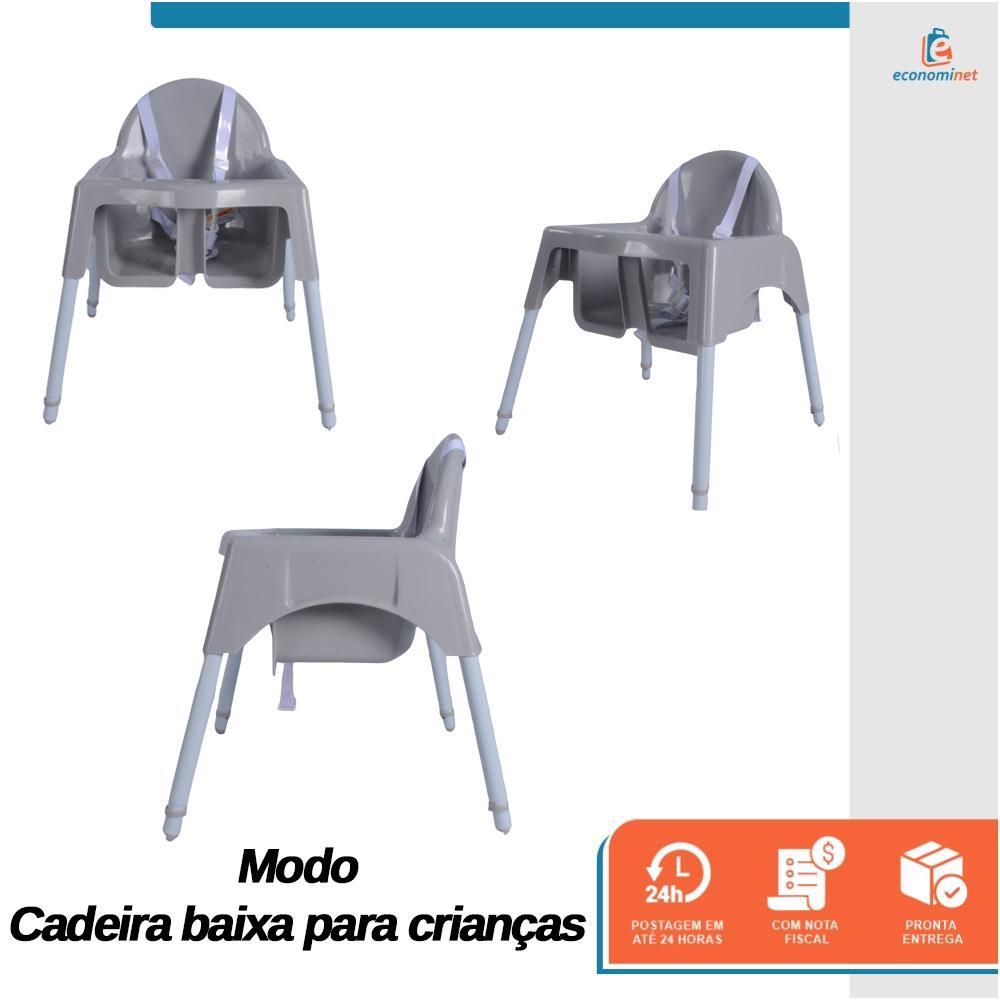 Cadeirão de Alimentação Cadeira Alta Infantil Bebê Bandeja Removivel Cinto de Segurança Papa · foto 2
