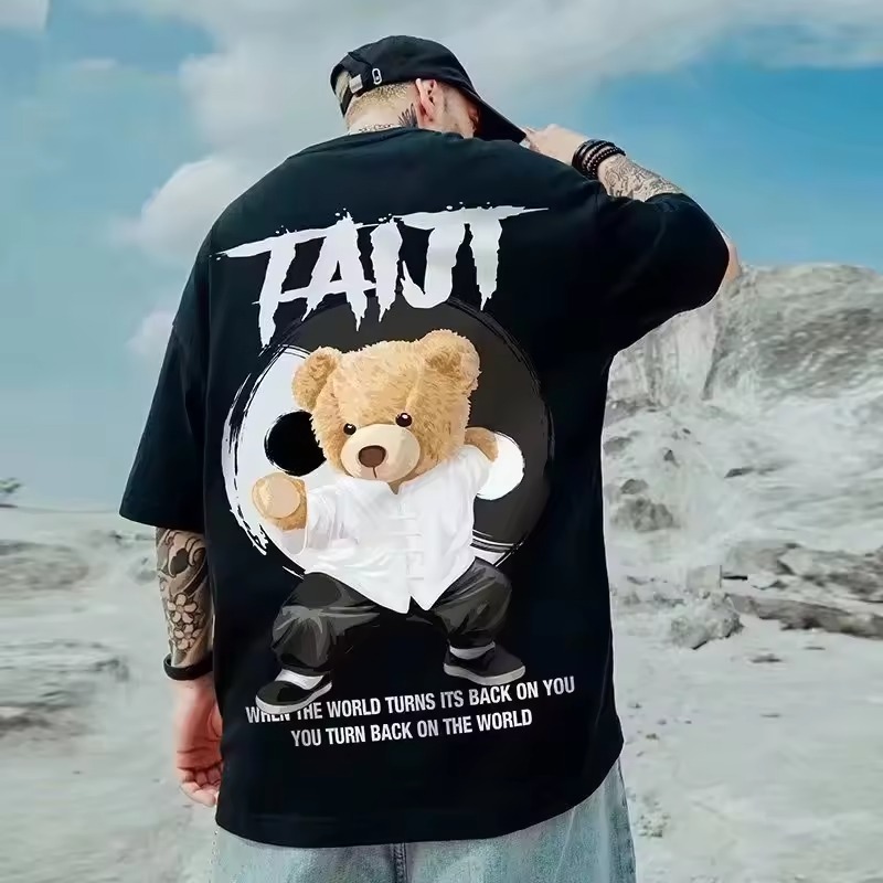 Camiseta Unissex Ted Fuu Hip Hop Streetwear Anime algodão fio 30.01 camisa blusa Promoção