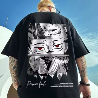 Camiseta Unissex Sukuna Streetwear Anime algodão fio 30.01 camisa blusa Promoção em Oferta na Shopee