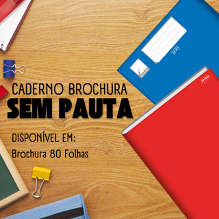 CADERNO BROCHURA JANDAIA SEM PAUTA-Escolha a Estampa em Oferta na Shopee