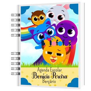 Agenda Escolar Personalizada Bolofofos - INFORMAR O NOME NO CHAT em Oferta na Shopee