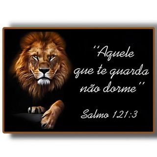 Quadro Decorativo Grande Sala Quarto Leão De Judá Salmo 121:3 Frase Da Bíblia em Oferta na Shopee