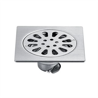 Ralo Inteligente Luxo Inox 9,8x9,8 cm Prateado Elegância Durabilidade Praticidade