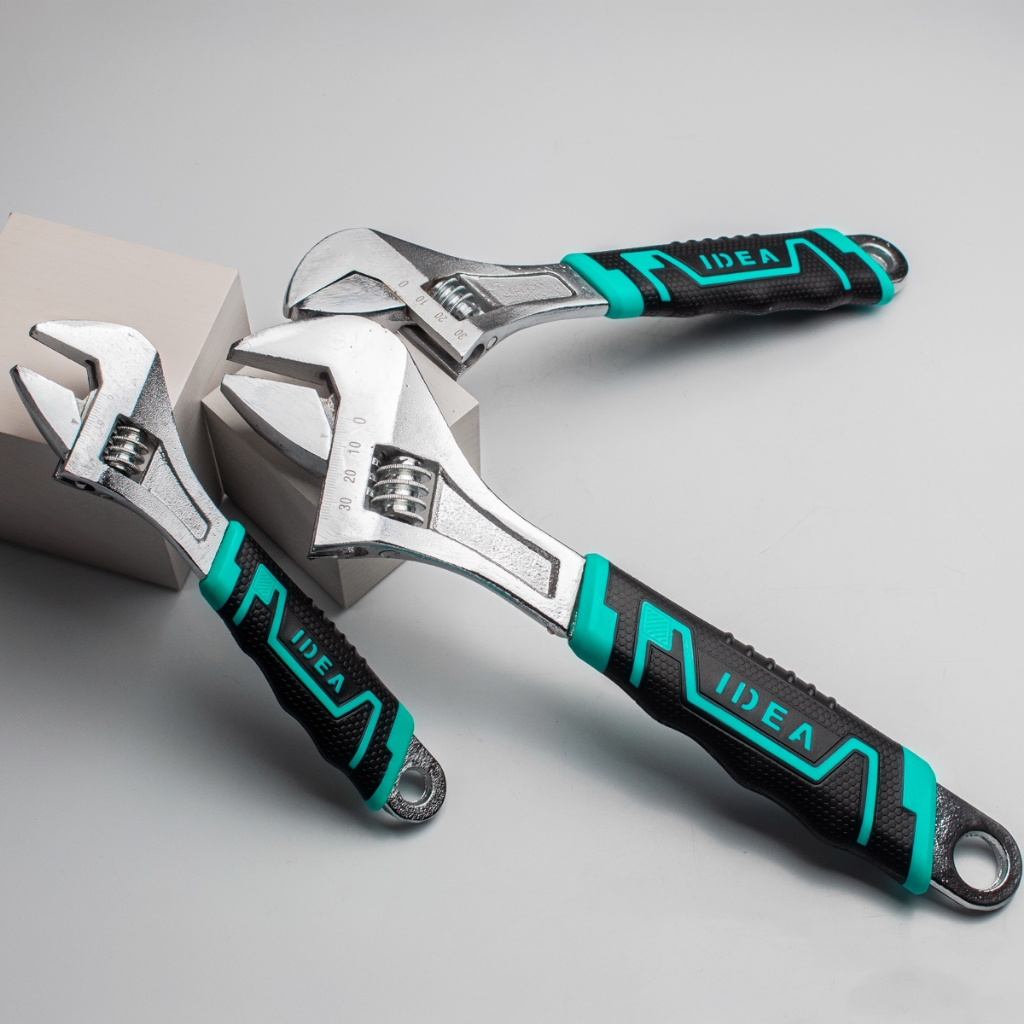 Kit 3 Chaves Inglesas Ajustável 12, 10 e 8 Polegadas Universal em Oferta na Shopee