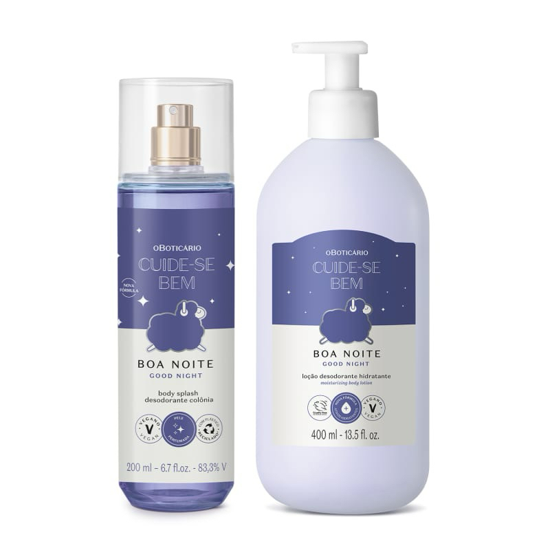Combo Cuide-se Bem Boa Noite: Body Splash 200ml + Hidratante Desodorante Corporal 400ml