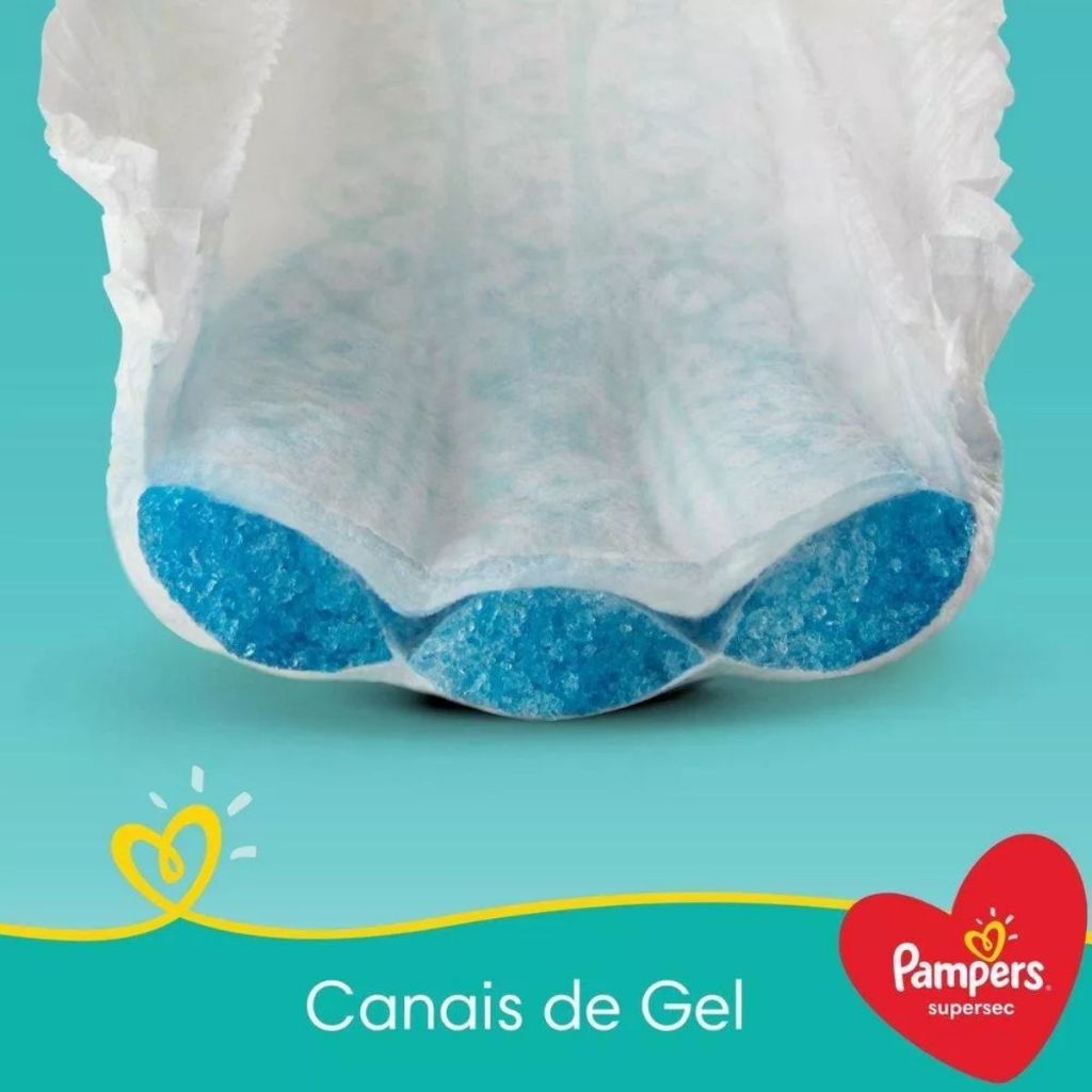 Detalhes do Fralda Infantil Pampers Supersec XG Com 22 Unidades