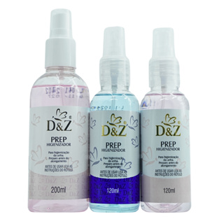 PREP Higienizador D&Z Cosméticos 200ml-120ml em Oferta na Shopee