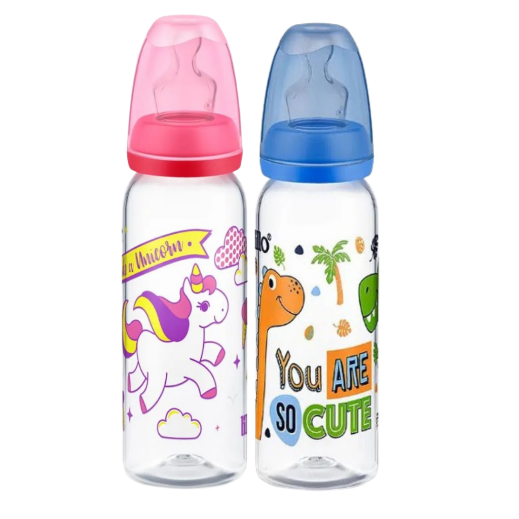 Mamadeira Lillo Magia Bico de Silicone Anatômico 240 mL Tampa Antivazamento +6 Meses em Oferta na Shopee