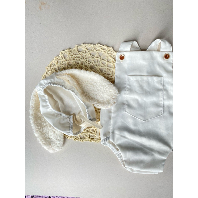 conjunto páscoa (romper+touca)