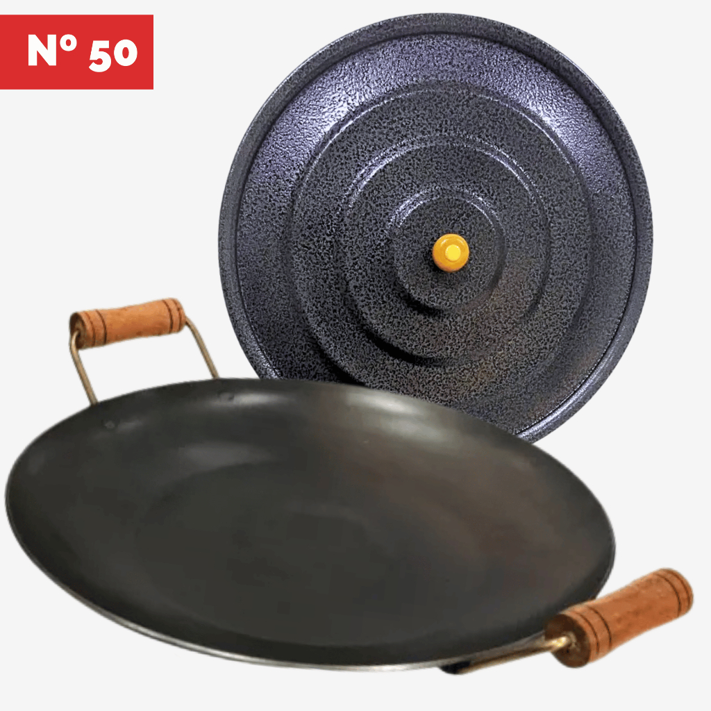 Disco de Arado N33, N40, N50 Gigante com Tampa GG Frigideira Aço Chapa Tacho