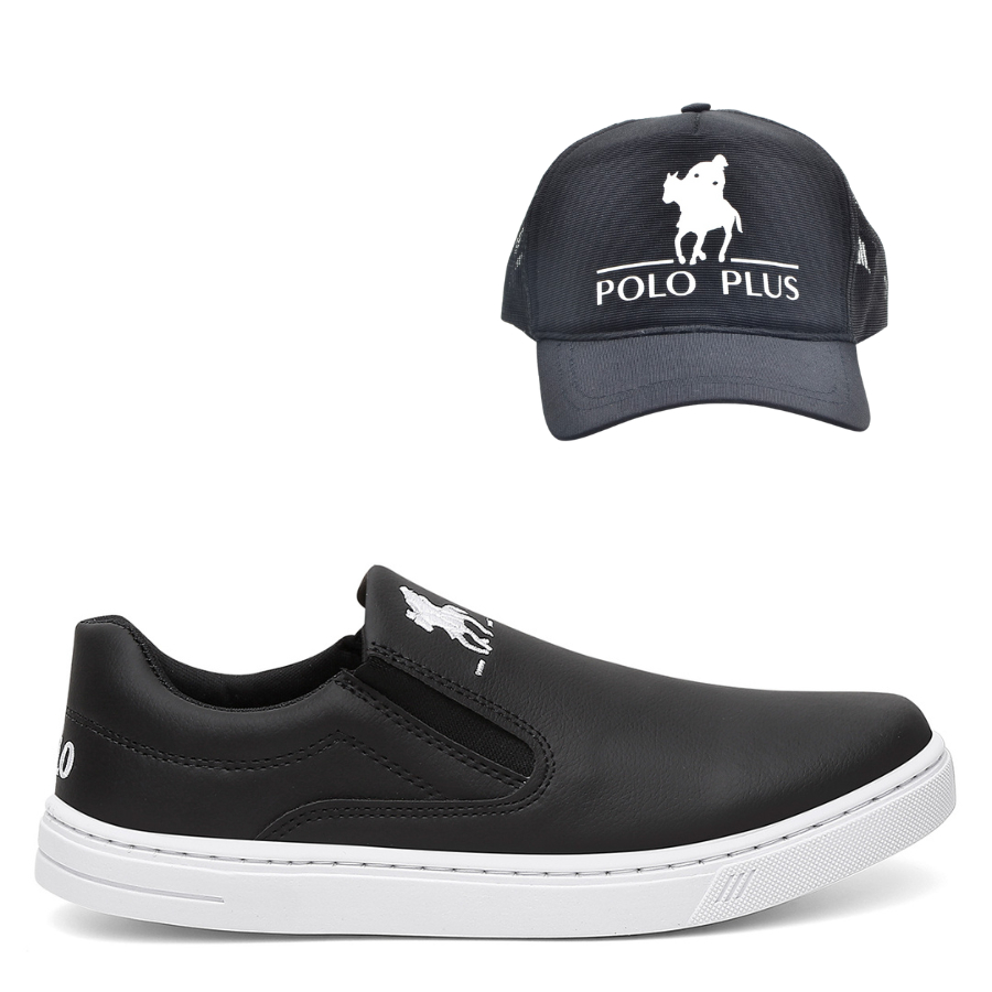 Kit Sapatênis Plus Confort + Boné plus