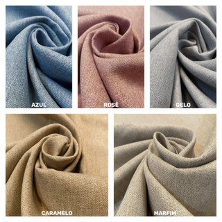 Tecido Linen Look Valência Para Decoração e Estofados 1m x 1,4m - Várias Cores em Oferta na Shopee