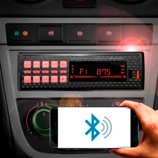 Aparelho De Som Automotivo Rádio De Carro Bluetooth Pendrive SD Rádio Aux In Mp3 Player 2 Entradas Usb Carrega Celular em Oferta na Shopee