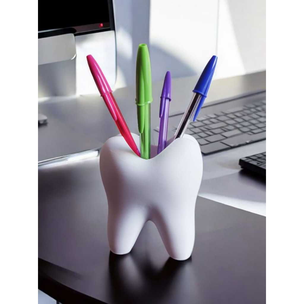 Dente Porta Objeto decorativo Dentista Criativo plastico tamanho 10cmx8cm