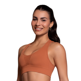 Top Nadador Sem Costura Microfibra Sport Academia Selene