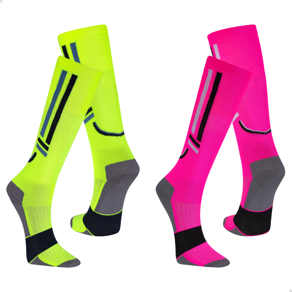 Kit 2 Pares Meia Poliamida Compressão Alta Esportivas Ciclismo Corrida Ortopédica Varizes Masculina em Oferta na Shopee