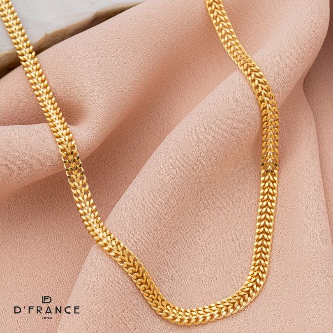 Colar Feminino Grumet Dupla Banhado a Ouro 18K - D France Semijóias em Oferta na Shopee