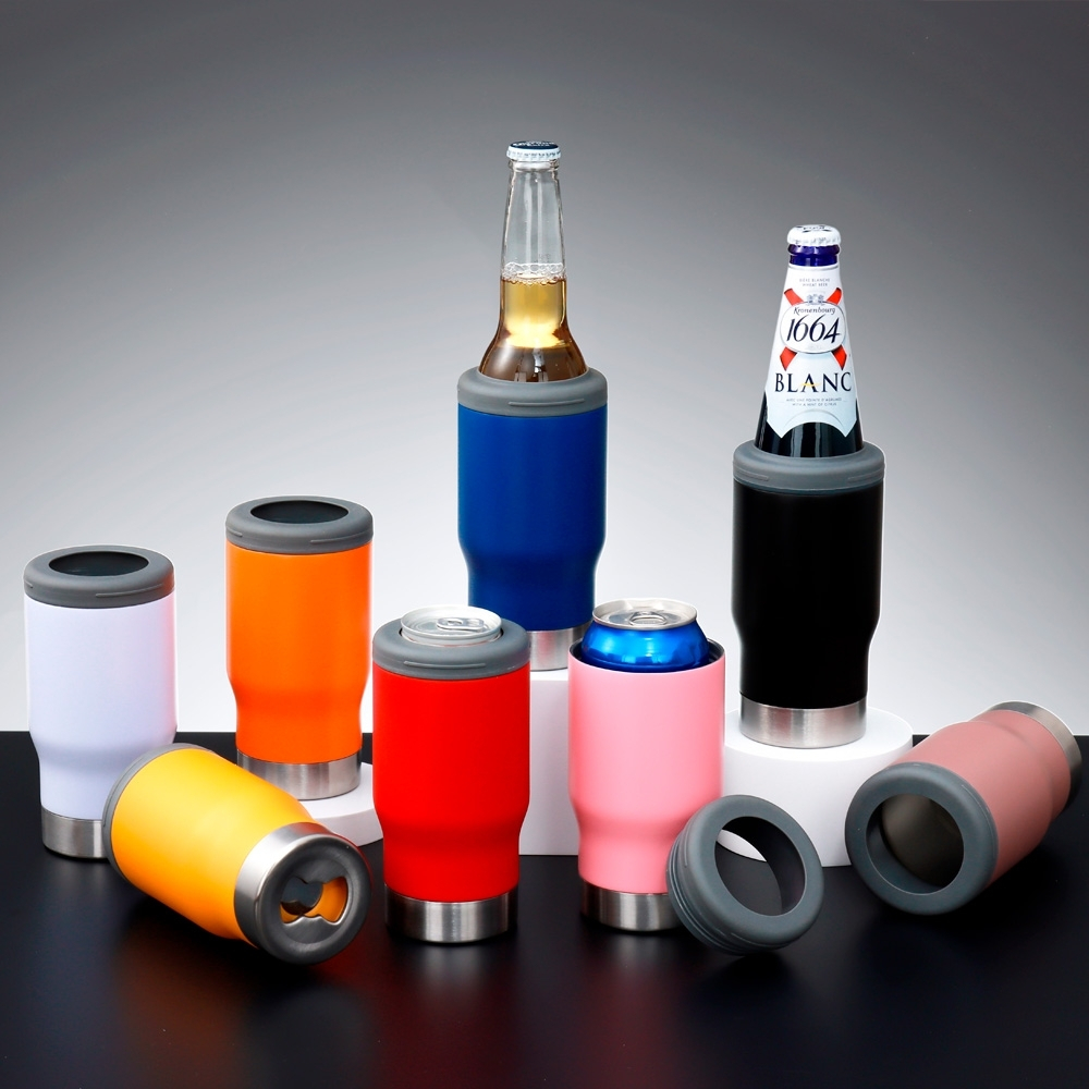Copo Térmico Versátil 380ml – Usado como Copo, Porta Lata e Long Neck