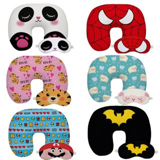 ALMOFADA TRAVESSEIRO PROTETOR P/ PESCOÇO LEITURA, VIAGEM OU DESCANÇO COM MÁSCARA PARA OS OLHOS em Oferta na Shopee