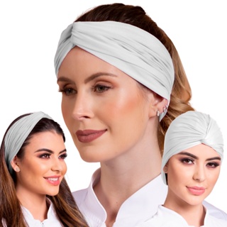 Touca Profissional De Saude E Cozinha Turbante Faixa 2 Em 1 em Oferta na Shopee