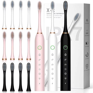 Escova De Dentes Elétrica IPX7 Com Cabeça Substituivel inteligente Ultrassônico À Prova D…
