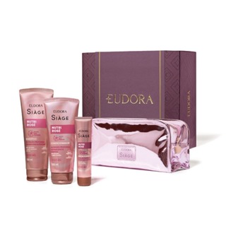 PRESENTE SIÀGE NUTRI ROSÉ COM NECESSERIE EUDORA em Oferta na Shopee