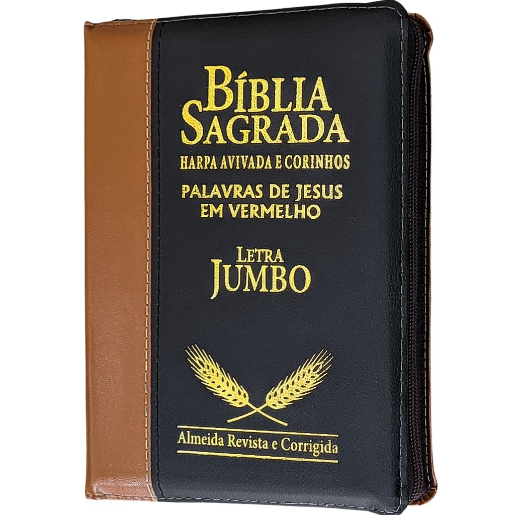 Bíblia Sagrada Evangelica Letra Hiper Gigante Com Harpa Almeida Revista e Corrigida