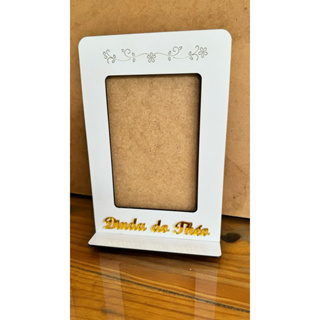 Porta-Retrato Dindos Personalizado em MDF com Nome – Presente para Padrinhos 10x15cm em Oferta na Shopee