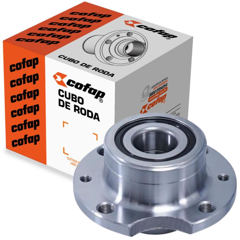 Cubo de Roda Traseiro com Rolamento sem ABS - Elba / Fiorino / Strada/ Uno Way - COFAP CRC03020 em Oferta na Shopee
