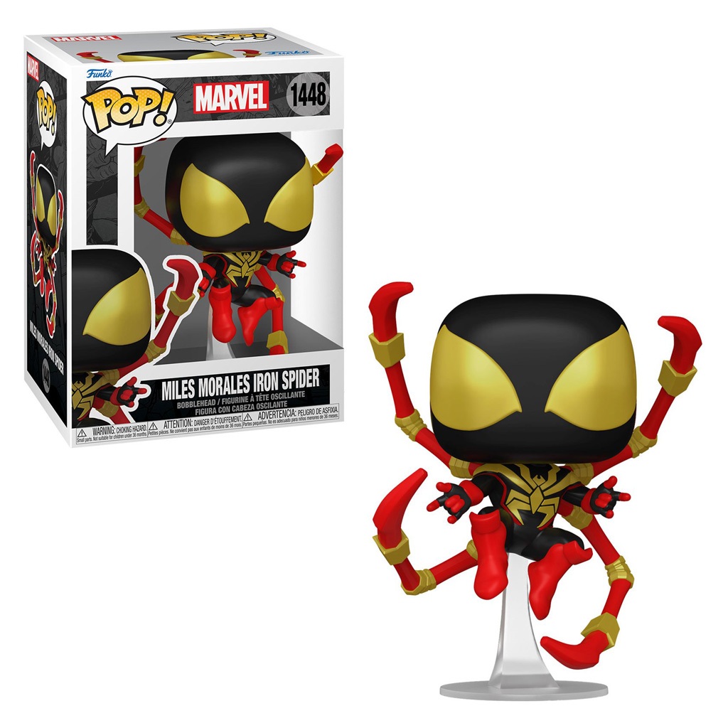 FUNKO POP MARVEL - MILES MORALES IRON SPIDER 1448 NOVO ORIGINAL em Oferta na Shopee