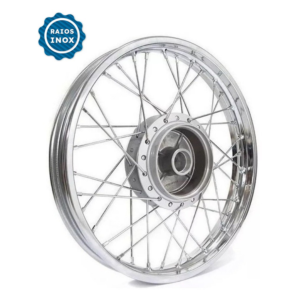 Roda Traseira Ybr 125 00/08 Factor 125 Raio Inox Alinhada