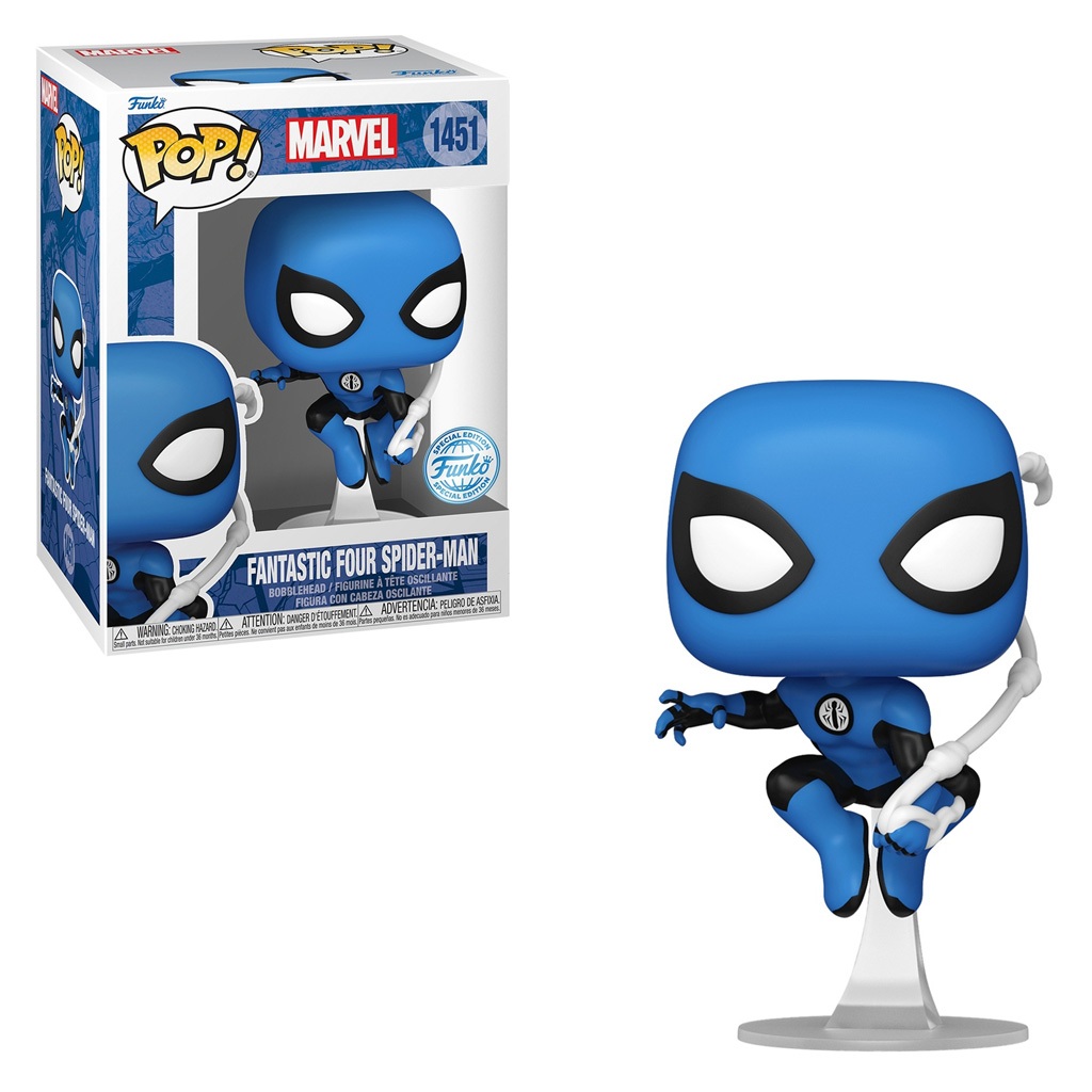FUNKO POP MARVEL EXCLUSIVE - FANTASTIC FOUR SPIDER-MAN 1451 NOVO ORIGINAL