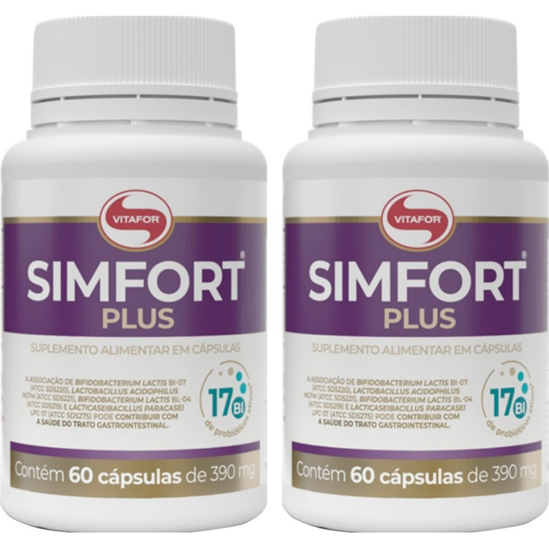 Kit 2x Simfort Plus Mix De Probióticos Vitafor