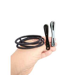 2 Presilhas de cabelo  4 Elásticos #Cabelo#Acessório Feminino #Moda