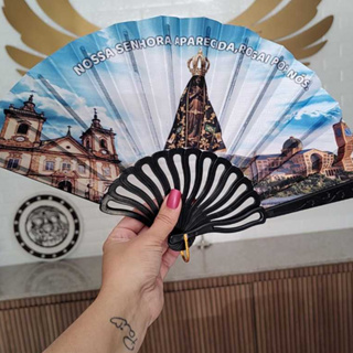 Leque de Nossa Senhora Aparecida Lindo Leque em Oferta na Shopee