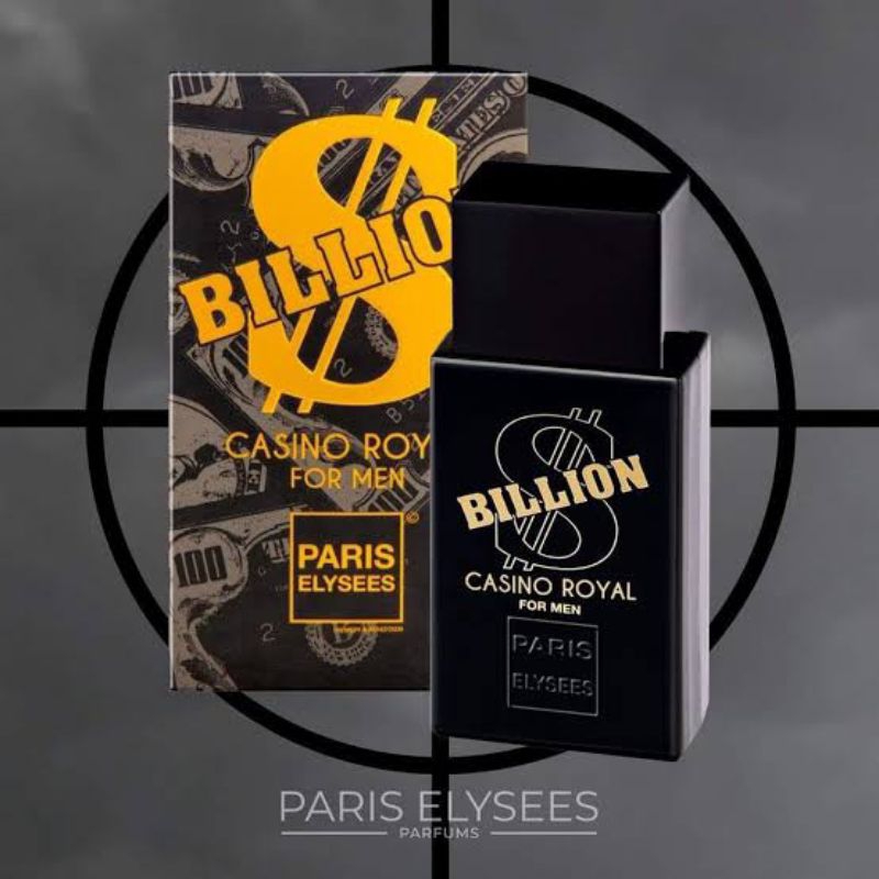 Perfume Paris Elysees Billion Dólar Cassino Royal 100ML Original-Aromático-Amadeirado-Alta Projeção