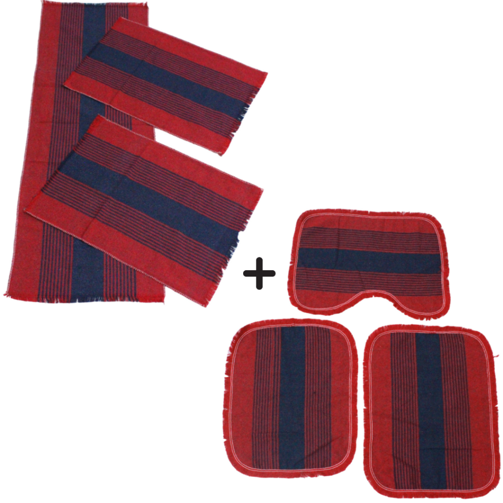 Jogo Decorativo 1 Kit de Cozinha + 1 Kit de Banheiro 3 Peças Decoração