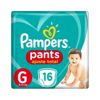 Fralda Infantil Pampers Pants Ajuste Total G Com 16 Unidades em Oferta na Shopee