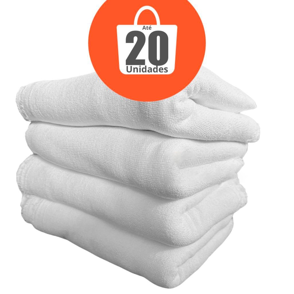 Pano de chão grande Alvejado Branco saco duplo 100% Algodão em Oferta na Shopee