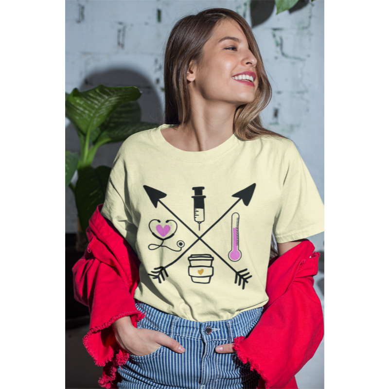 Camiseta enfermeira tecnica em enfermagem nurse life