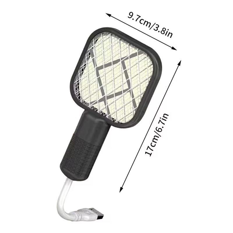 Mini Raquete Elétrica Portátil Mata Mosquitos Insetos com Luz Led Recarregável USB P.HQ em Oferta na Shopee