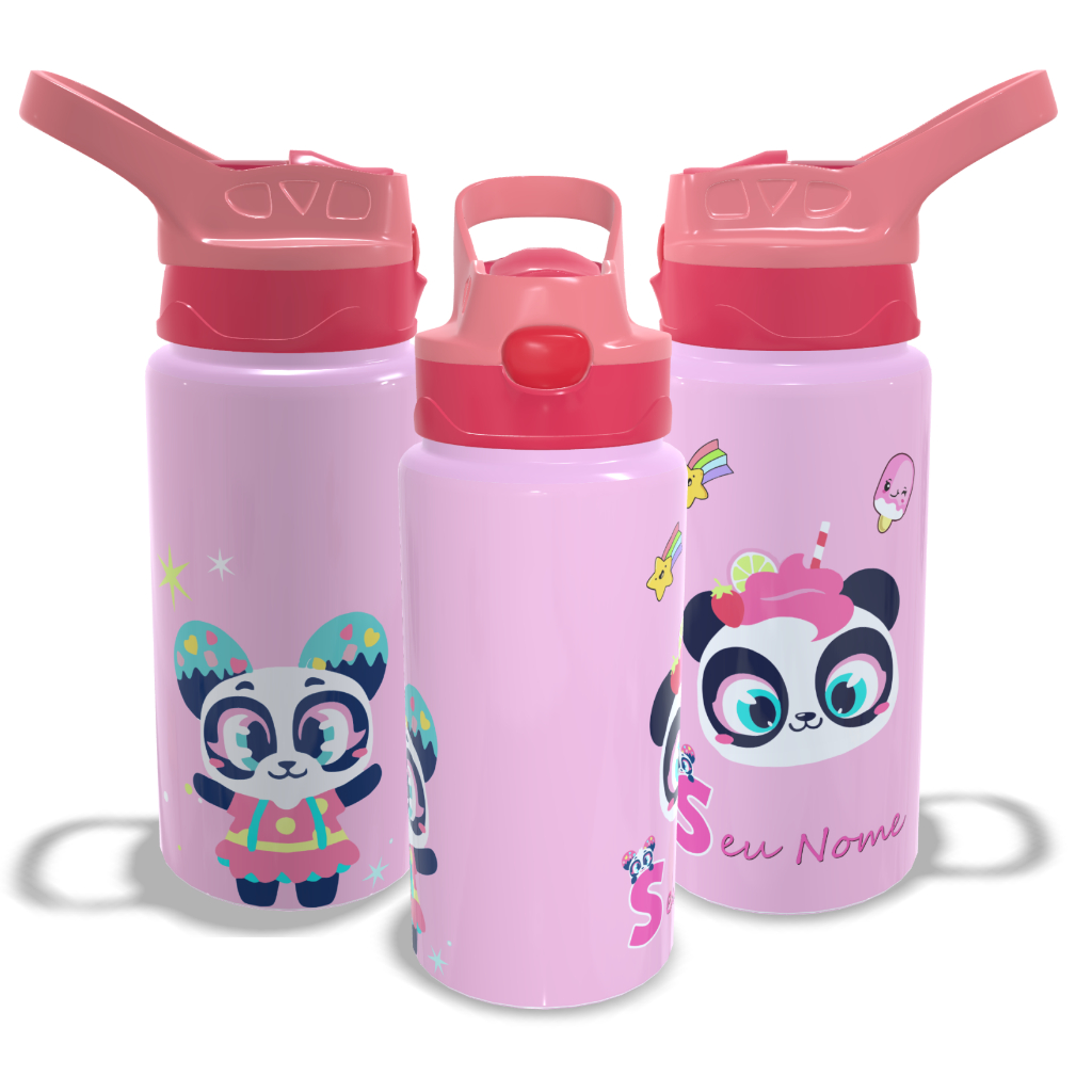Garrafa Térmica Infantil Puket Personalizada COM NOME 350ml em Oferta na Shopee