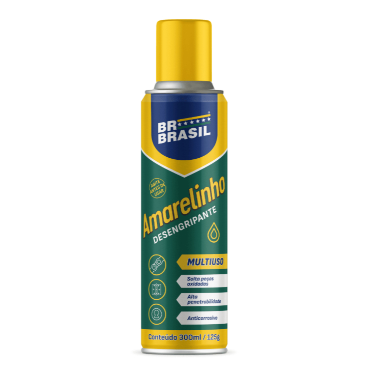 Desengripante Spray Anti Ferrugem BR Brasil 300ml – Solta Parafusos, Protege e Lubrifica em Oferta na Shopee