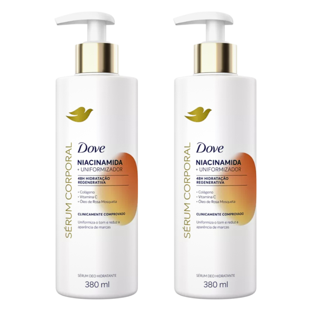 Dove Serum Niacinamida Clareador Kit 2x 380ml em Oferta na Shopee